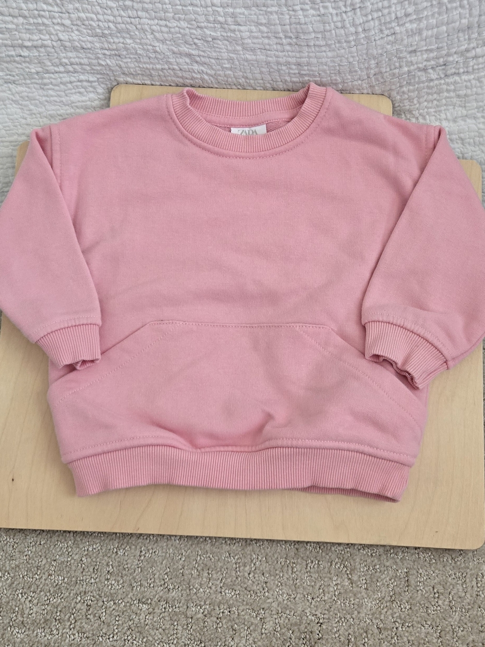 Zara Baby Boy - Oversized Pink Sweatshirt - Size 9-12M